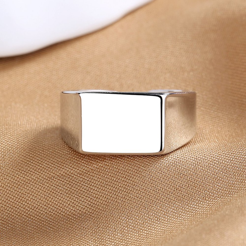 men silver ring - Picture 1 of 2